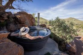 Outdoor Boma & Fireplace Area