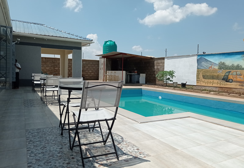 Poolside Garden Area