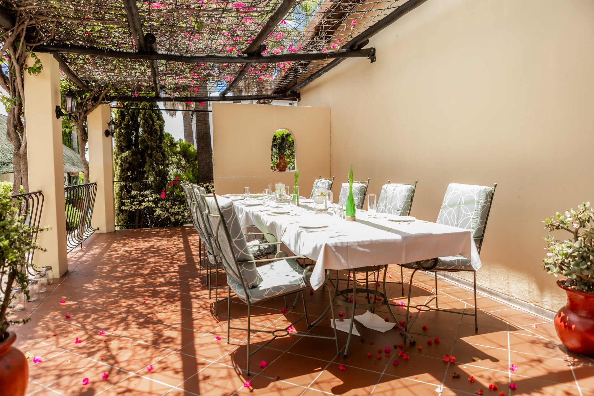 In-House Restaurant & Garden Patio