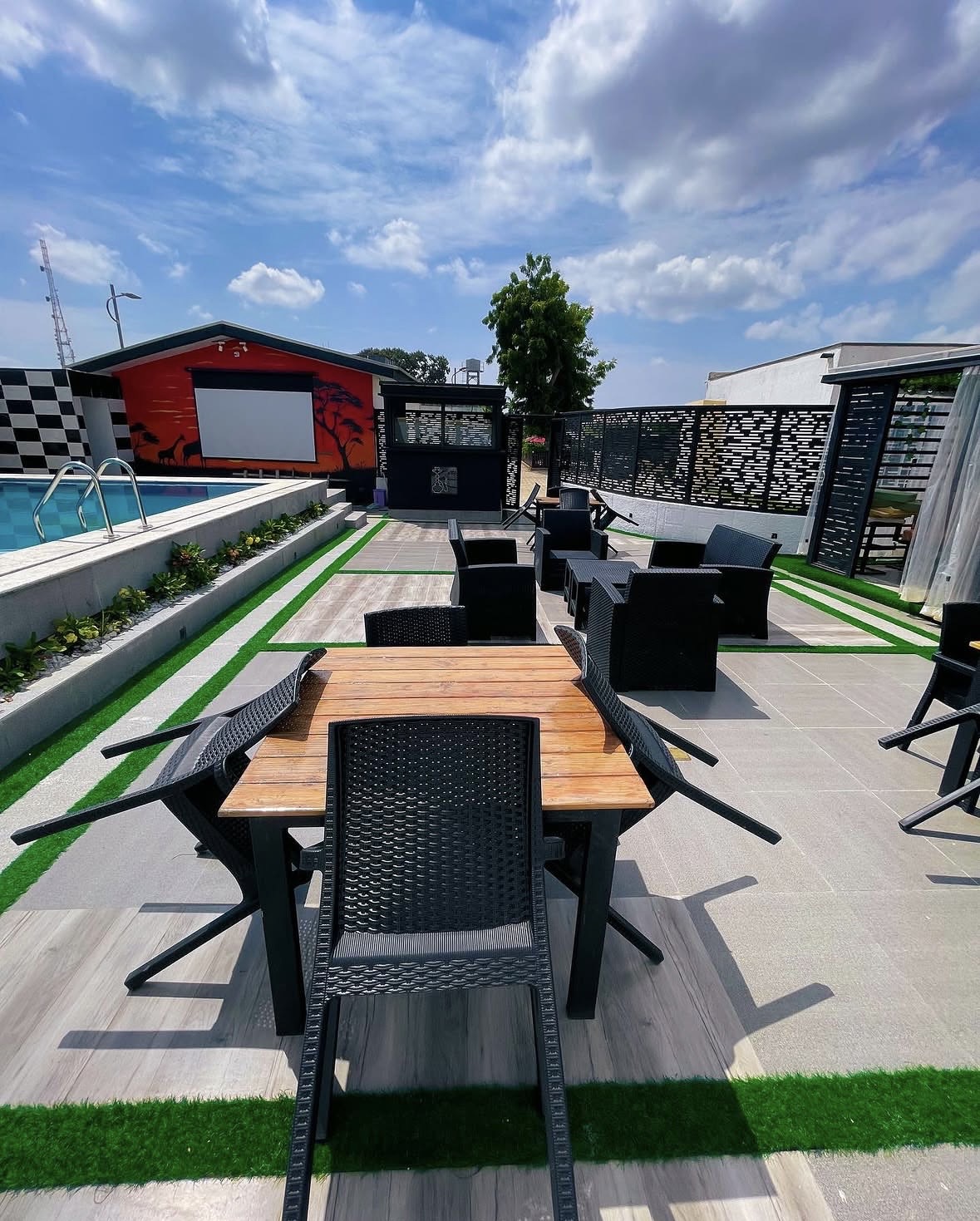The Outdoor Poolside and Garden Lounge